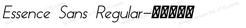 Essence Sans Regular字体转换